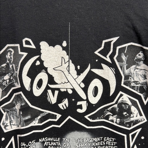 Love Joy Concert Black Short Sleeve Tee Minimalist Design 2023 - Picture 7 of 8